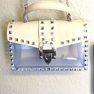 Brand new vegan leather chain purse.
